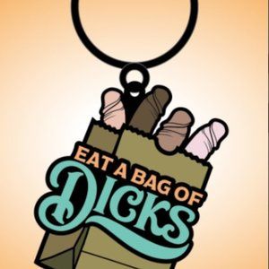 Eat A Bag...Enamel Keychain